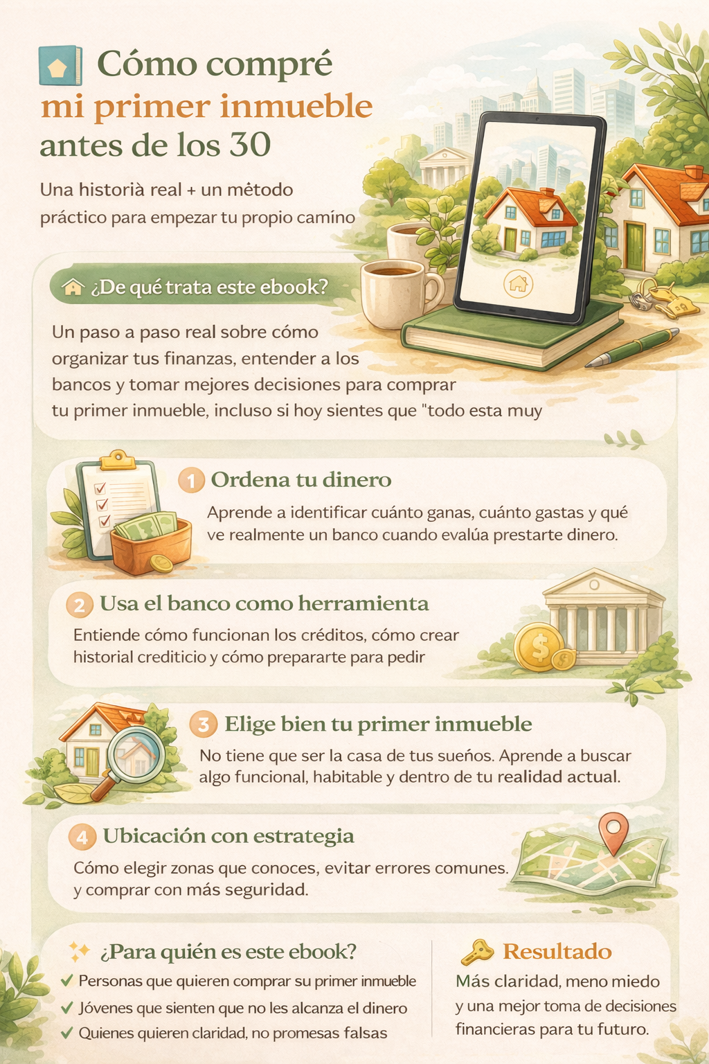 E-book Cómo Compre mi primer inmueble en Colombia antes de los 30.