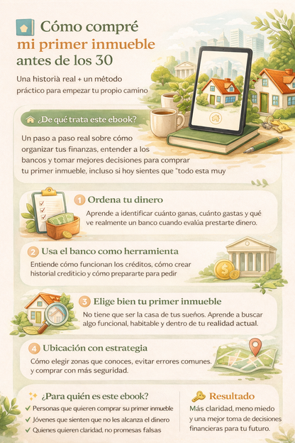 E-book Cómo Compre mi primer inmueble en Colombia antes de los 30.